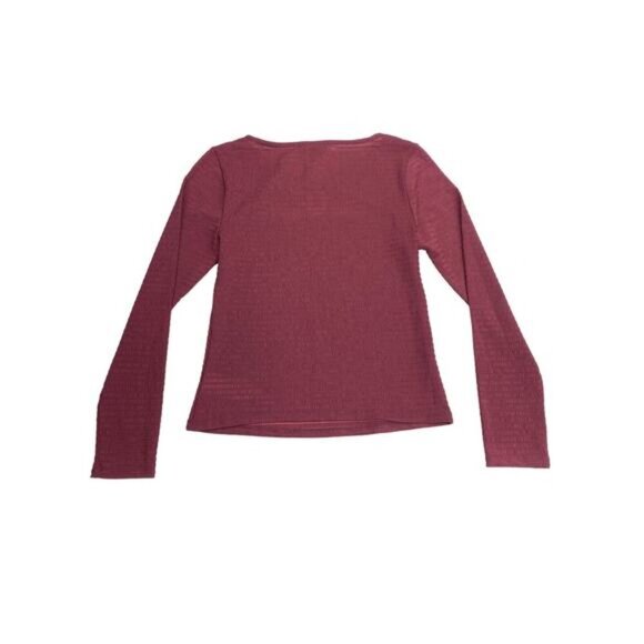 NWT CIRCUS NY Kelsie Cutout Top Sz Medium Maroon - Picture 6 of 6